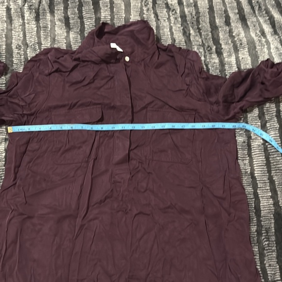 J. Jill Purple Button Down Shirt Top - Picture 7 of 8